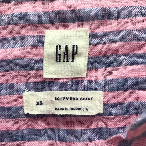 Pinstripe linen shirt - Picture 2 of 2